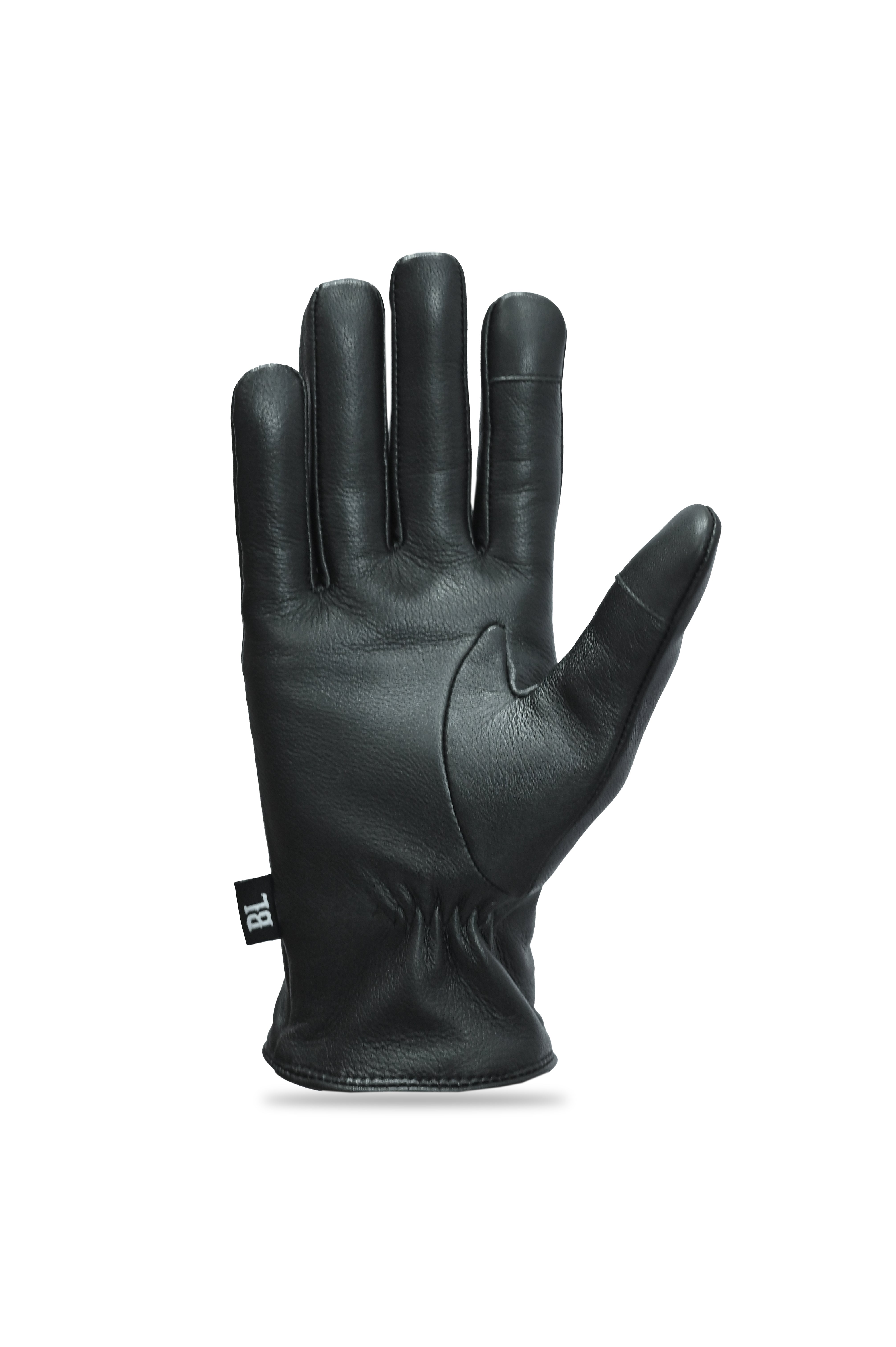 Leather Gloves Black 2