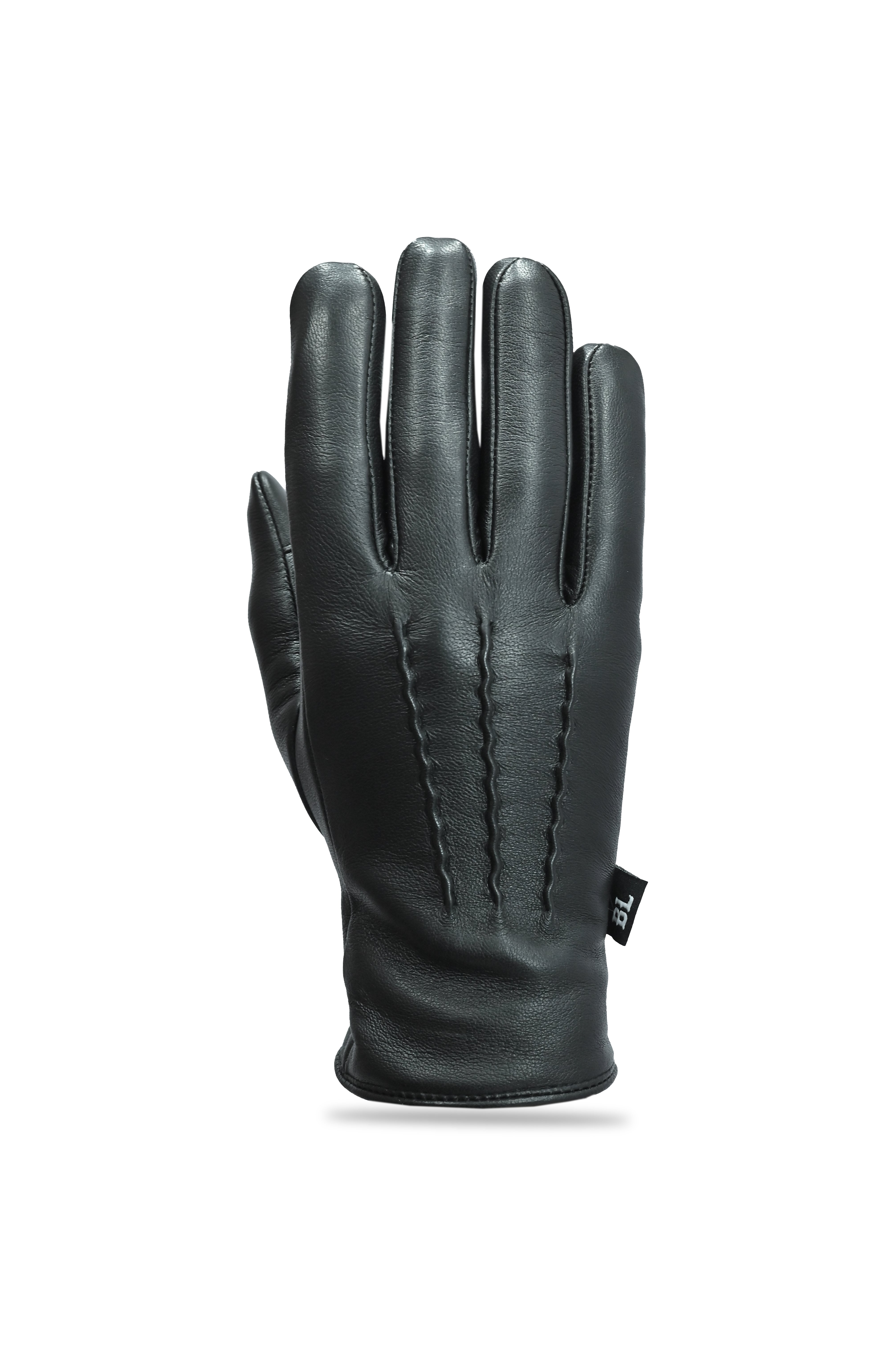 Leather Gloves Black 2